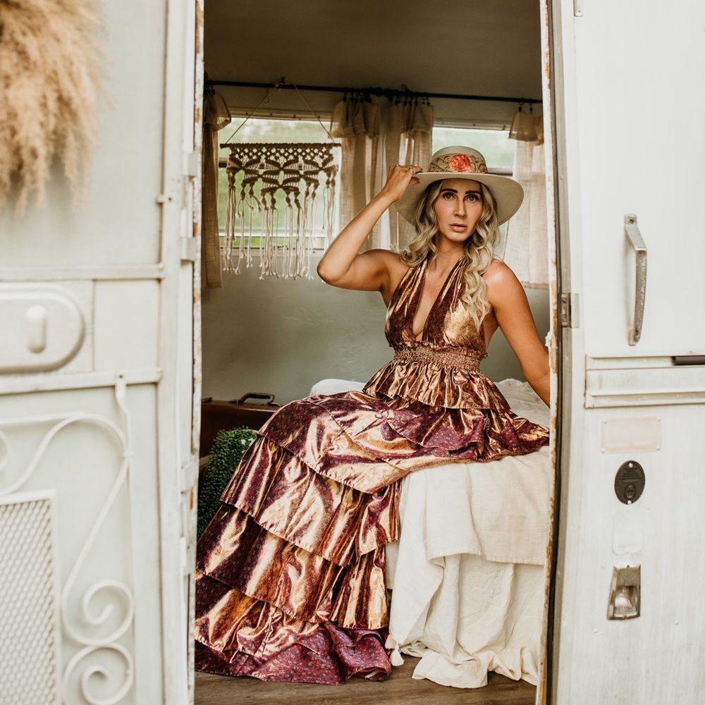 SOLD OUT - Love Shack Fancy Bexlie Maxi Dress - Size XS